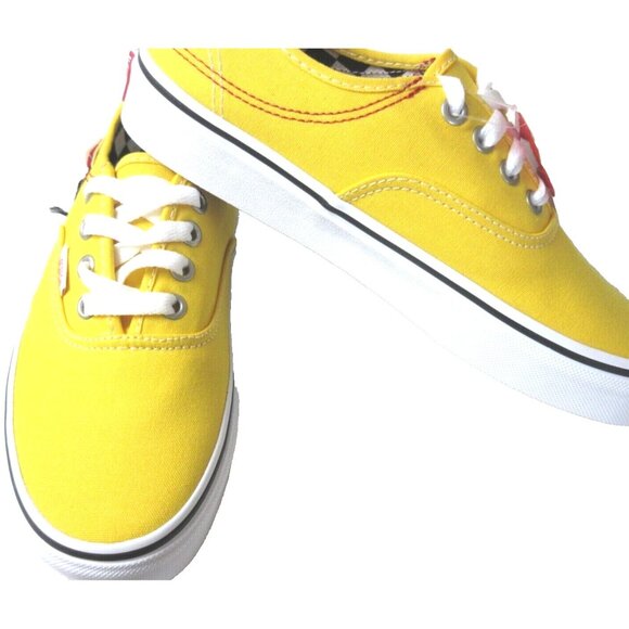 Vans Women's Authentic Hc Diy Lemon Chrome Yellow True White shoes Size 6.5 NIB - Picture 5 of 5